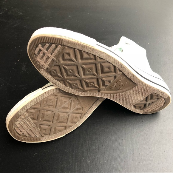 Converse turquoise/ light blue high tops w8 - Picture 5 of 7